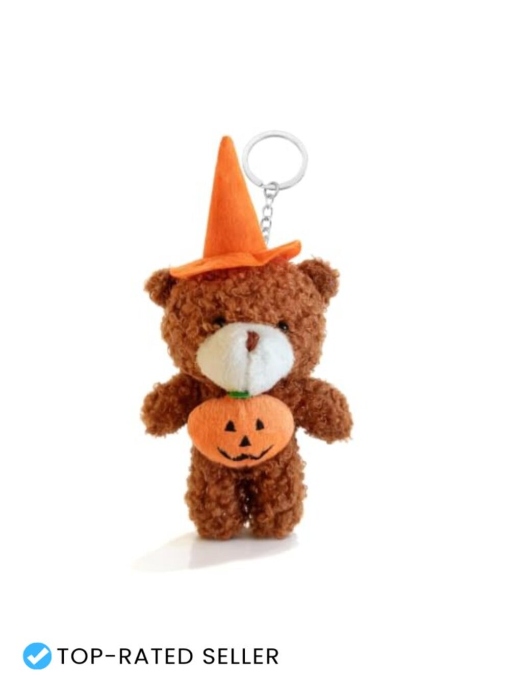 Halloween Bear Plush Keychain Bag Charm for Handbags Purse Accessory